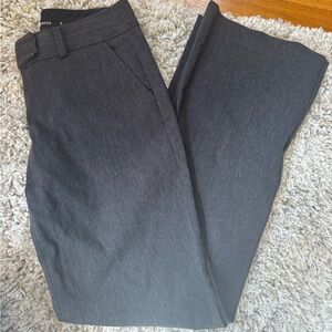 Express Correspondent Charcoal Wide Leg Pants